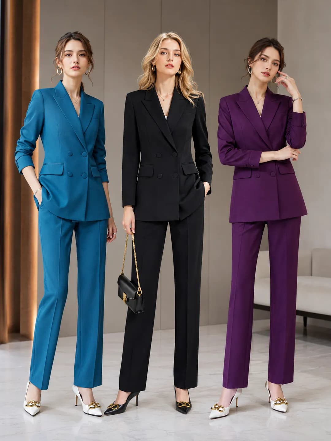 Plus size high quality women's business suit