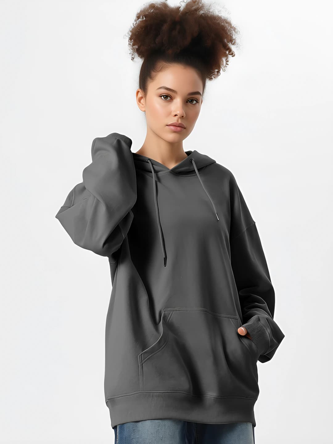Iron grey, hooded