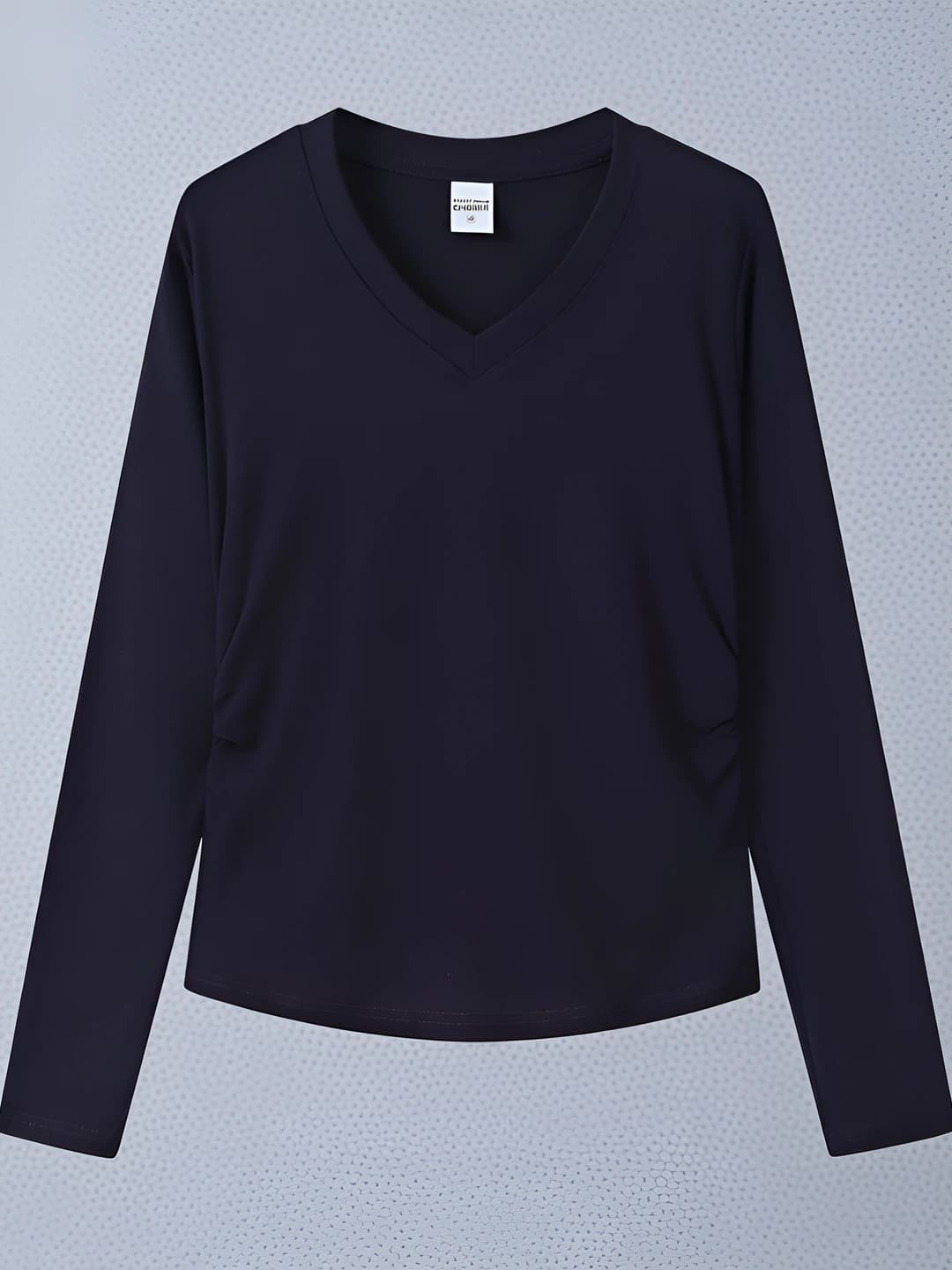TH09 Fitted Long Sleeve-Navy