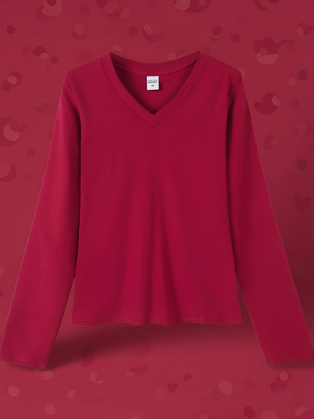 TH09 Long Sleeve-Wine Red