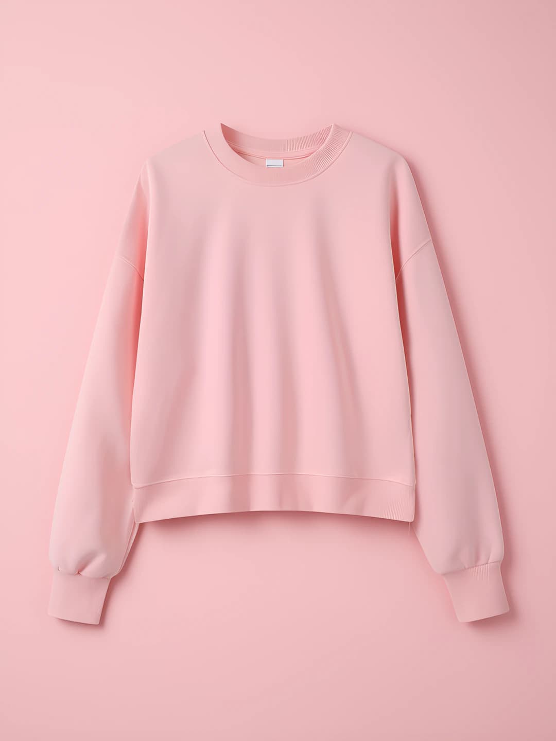 Crew neck: Pink