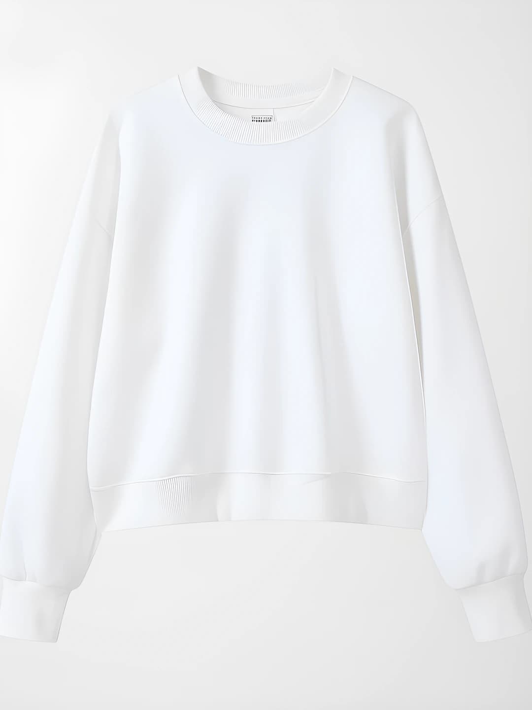Round neck - white