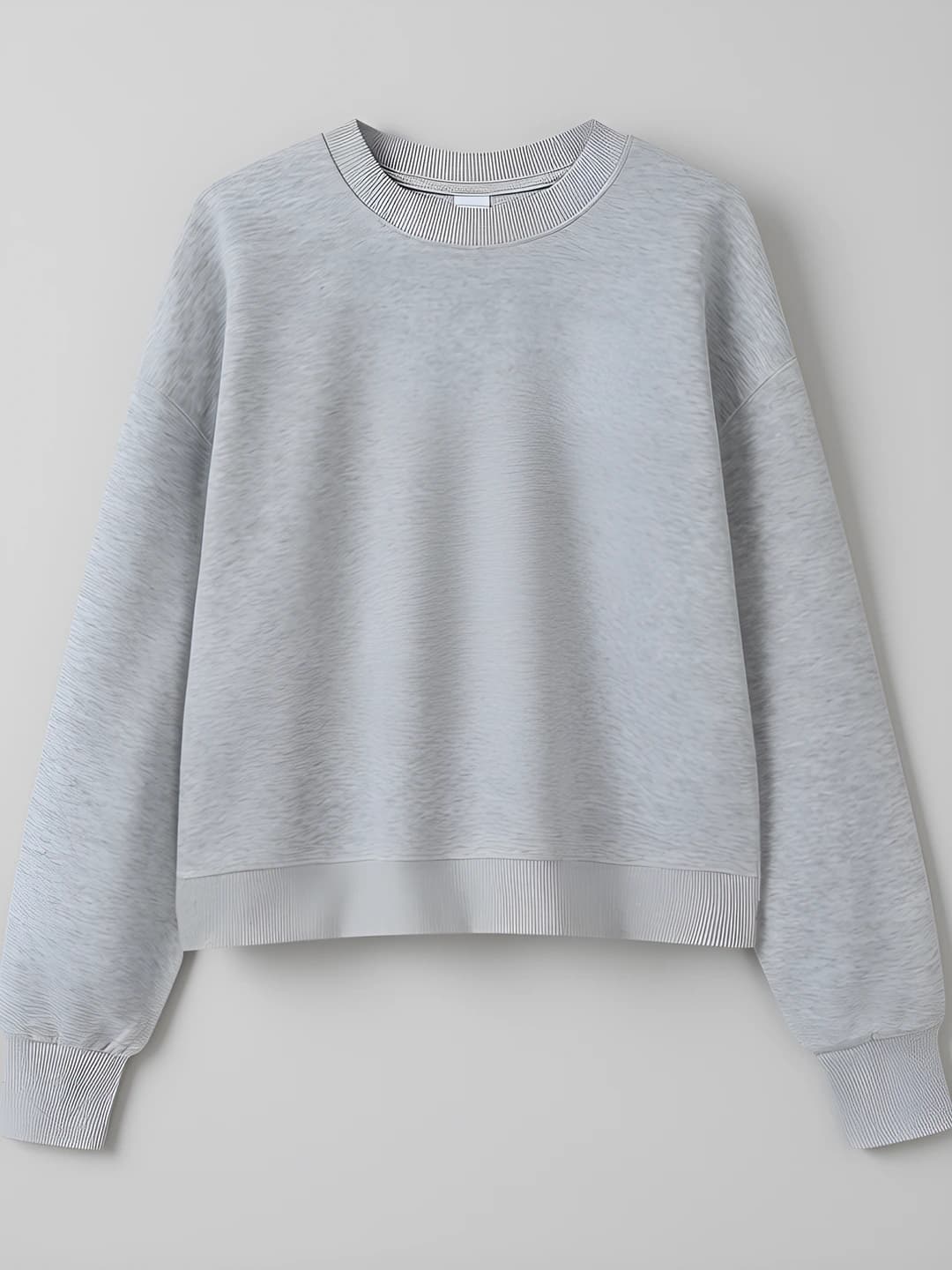 Crew neck: Linen grey