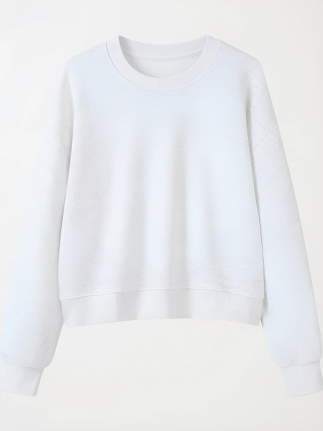 Crew neck: Snow grey