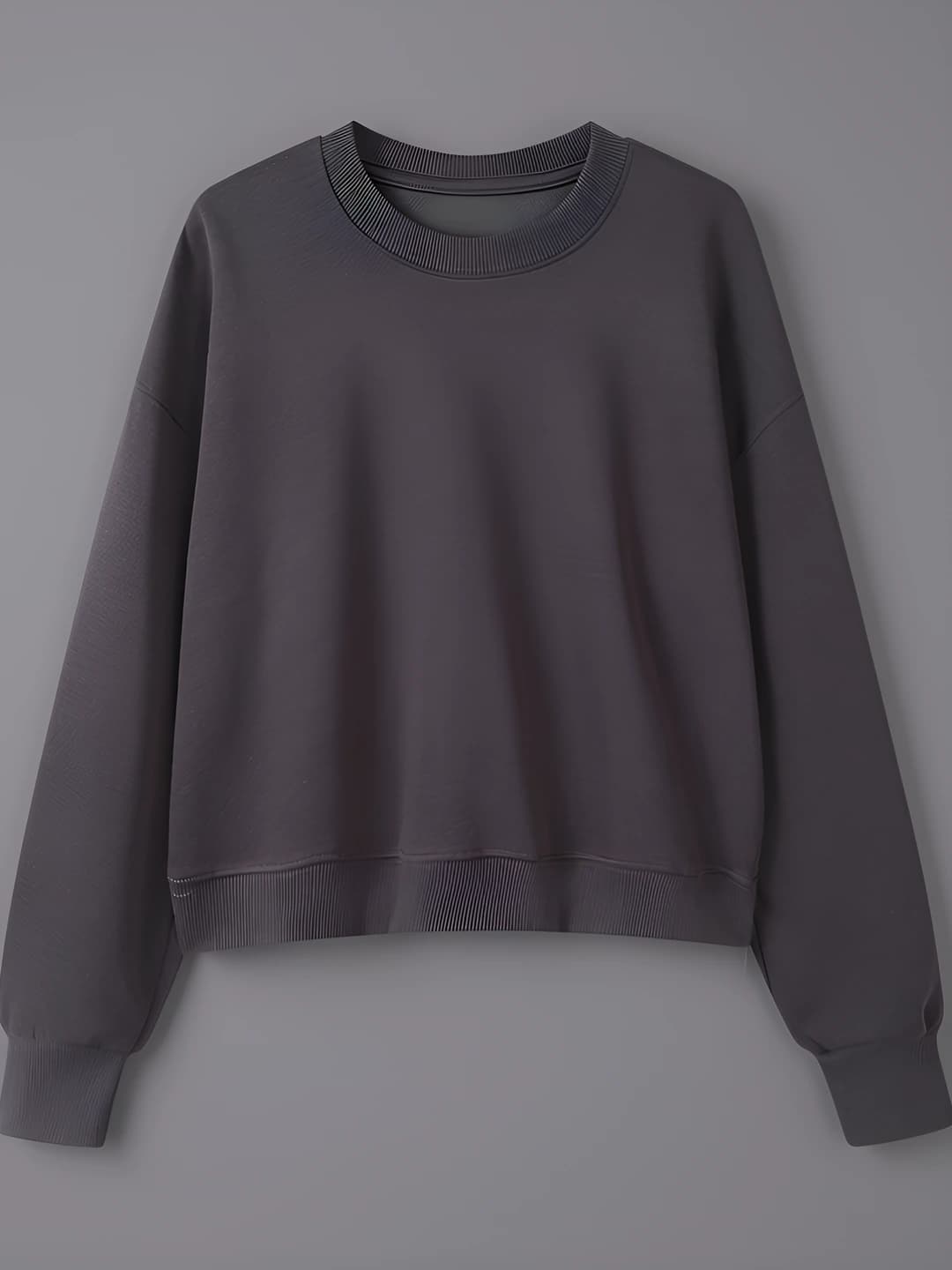 Crew neck: Dark grey