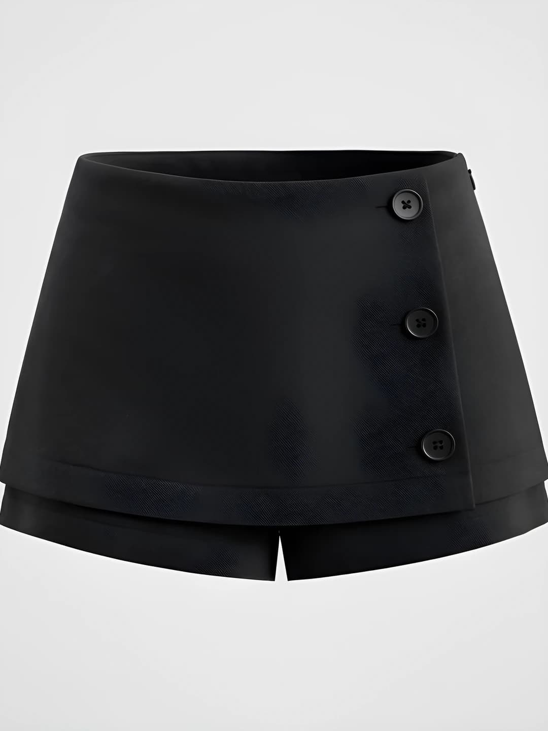 Black Slit Pencil Skirt
