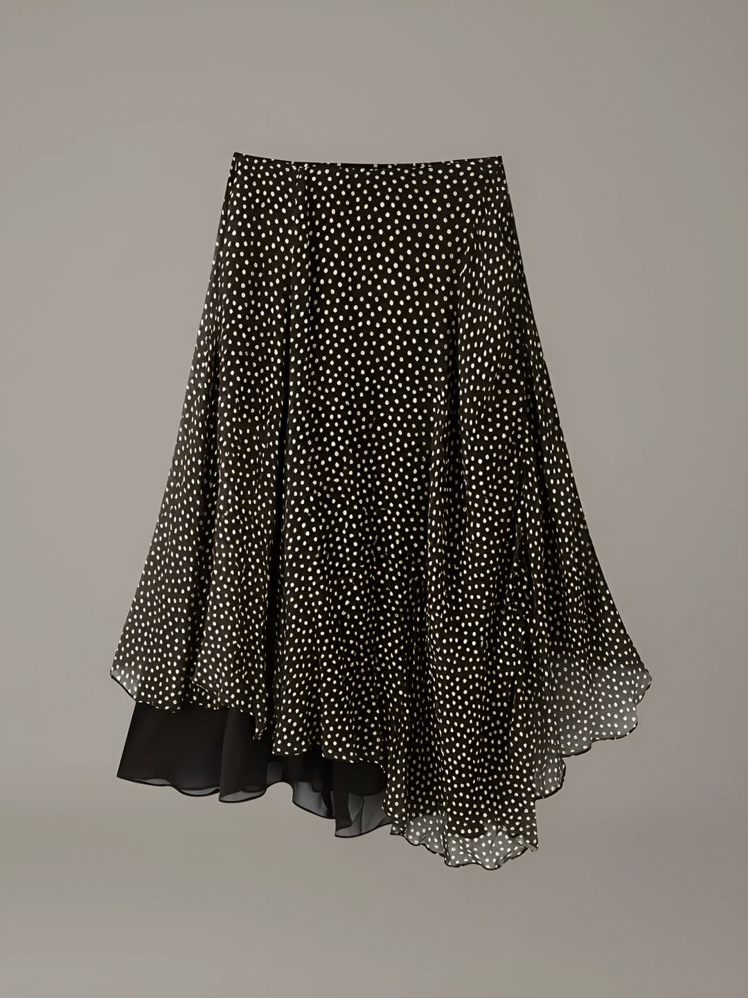 Polka dot maxi skirt