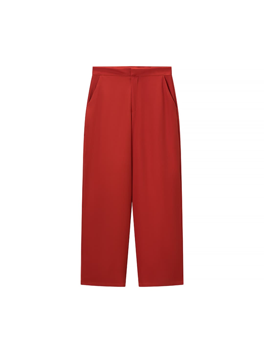 Red casual pants