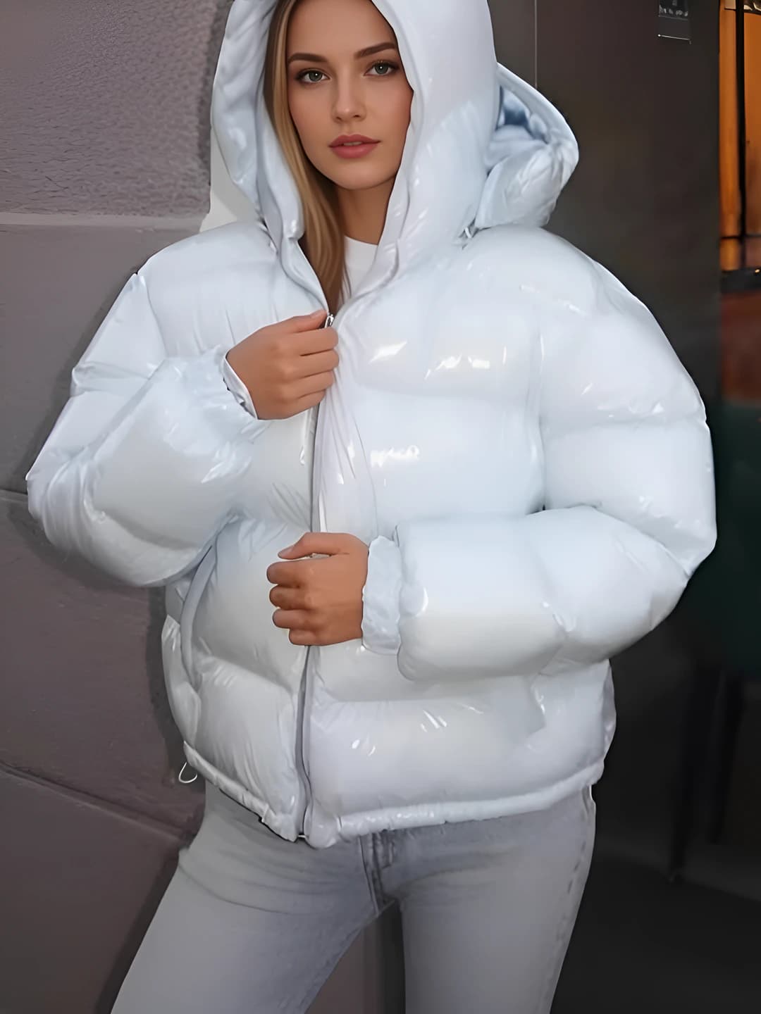Ko'k paxta kurtka