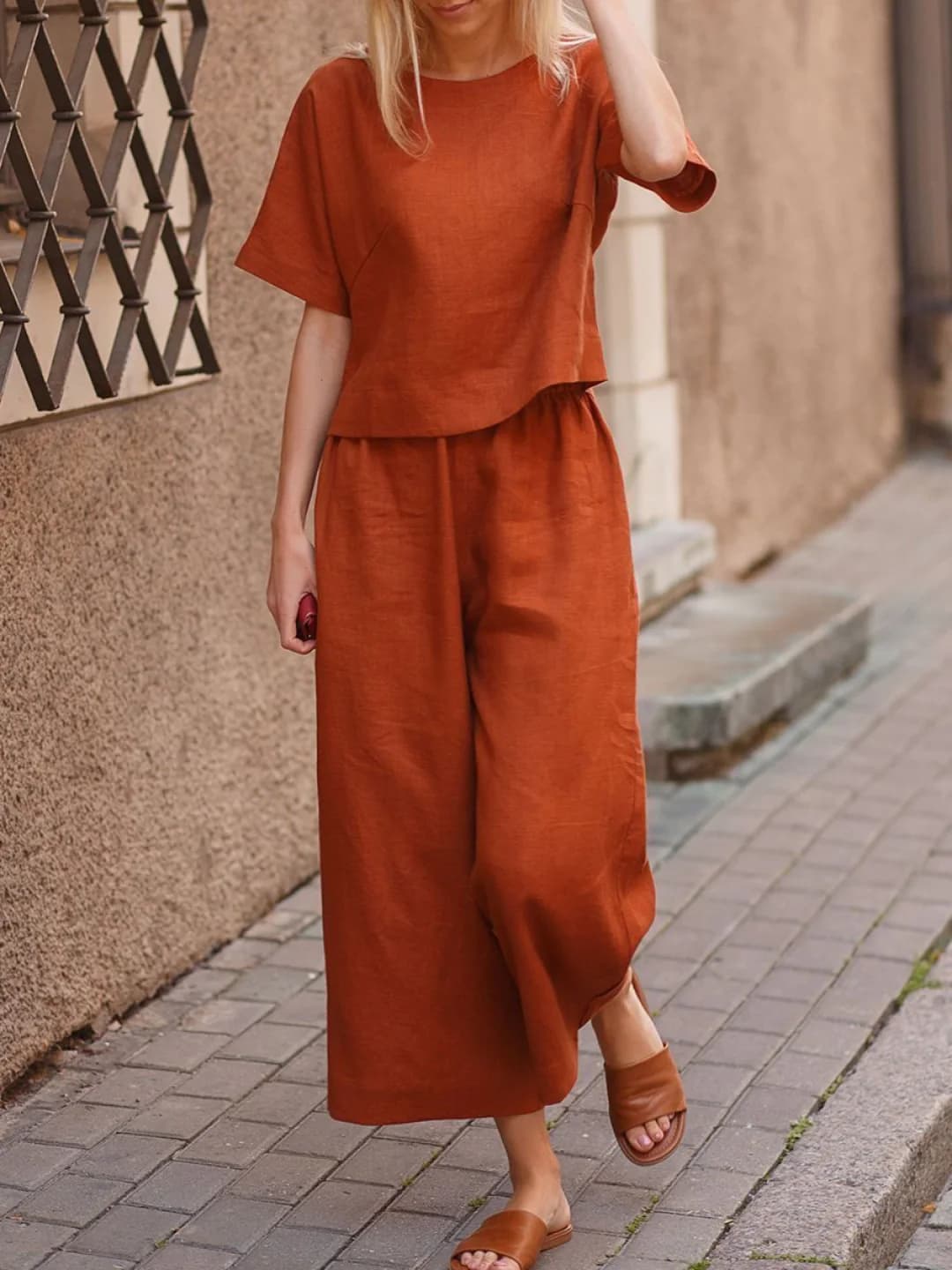 Orange, short sleeve