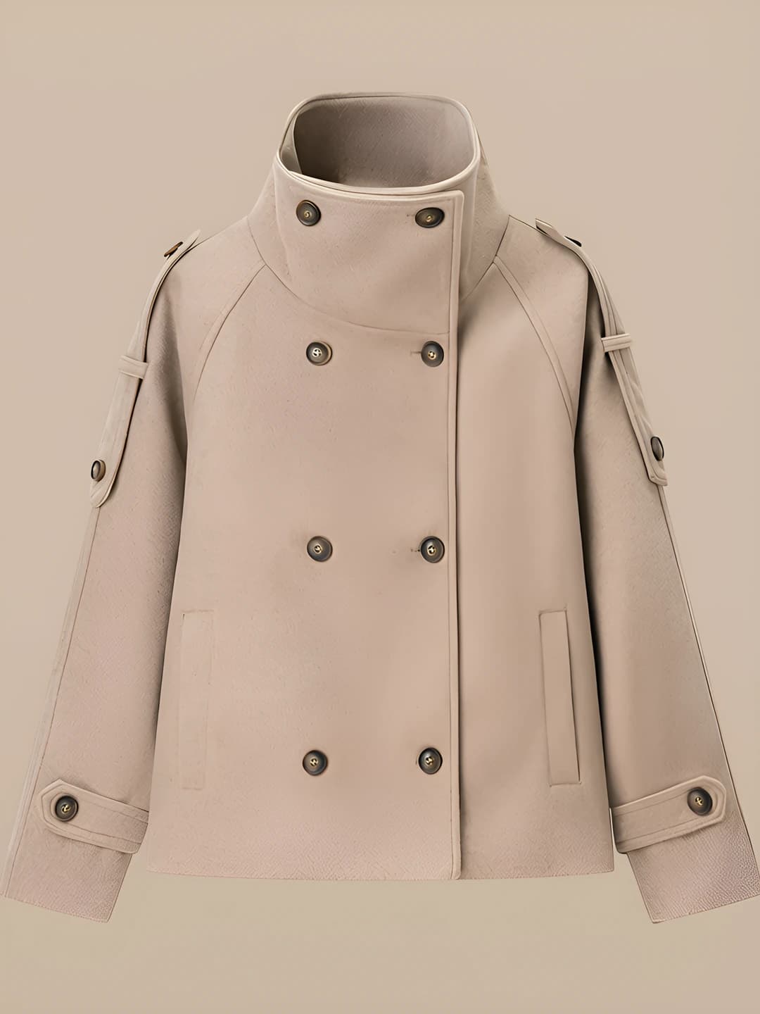 Khaki wool coat