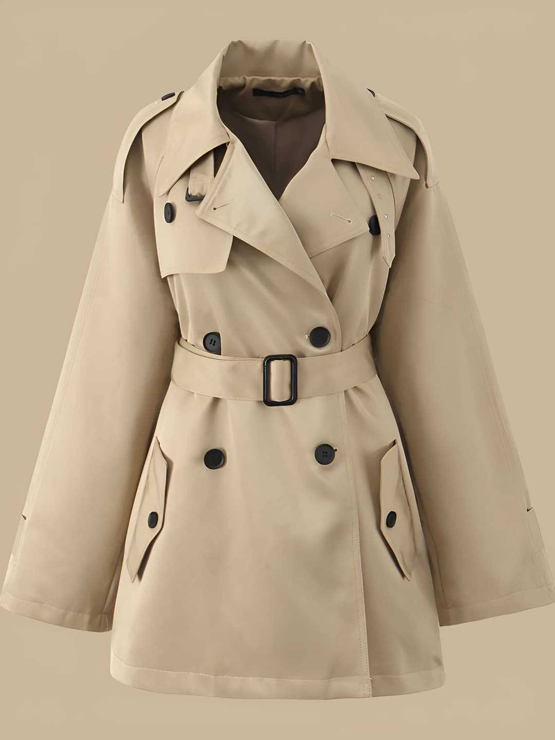 Khaki trench