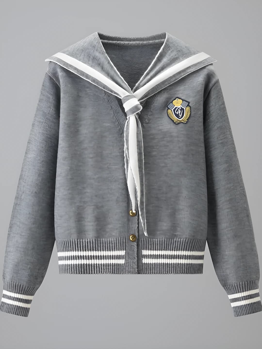 Grey, sailor collar