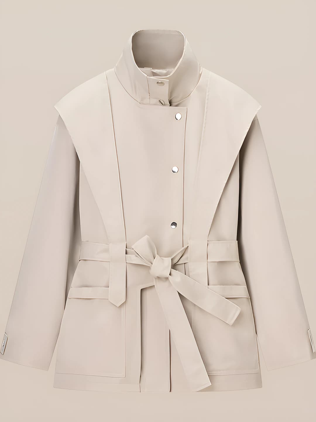 Light Beige Trench Coat