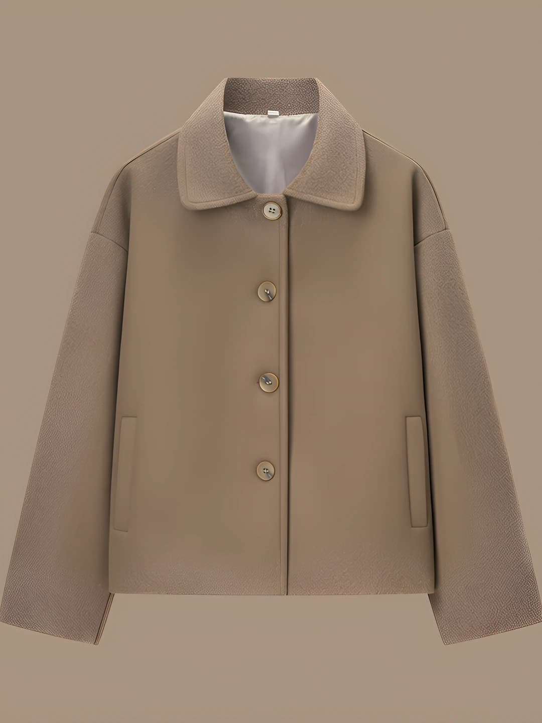 Khaki wool coat