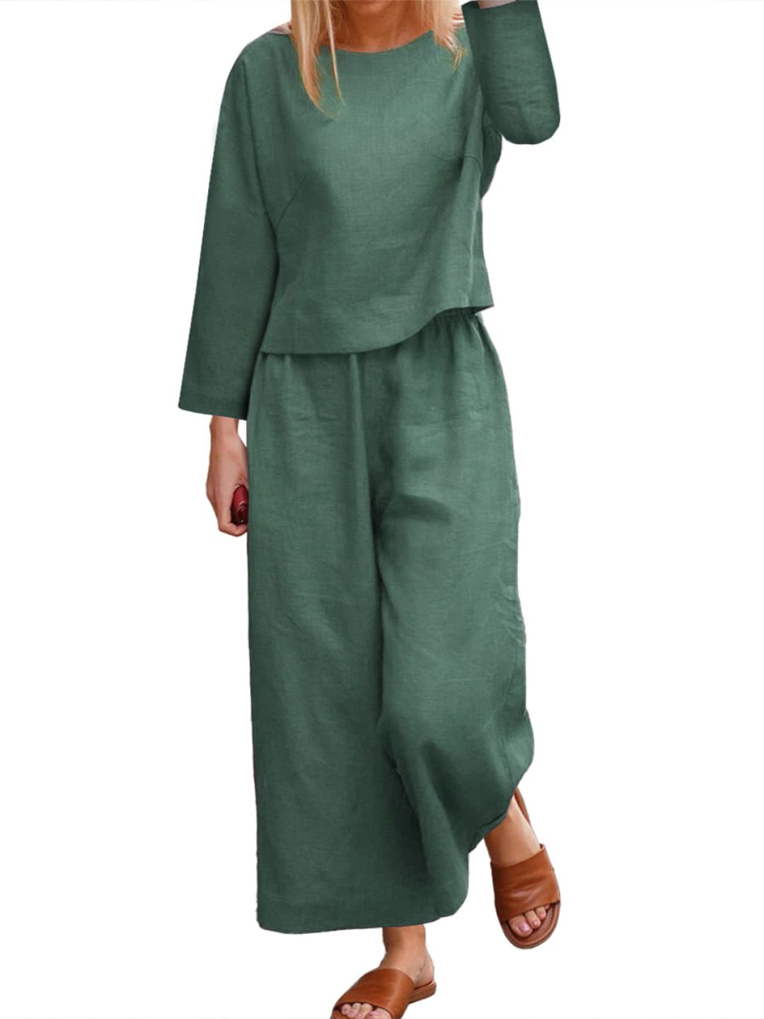 Dark green, long, long sleeve