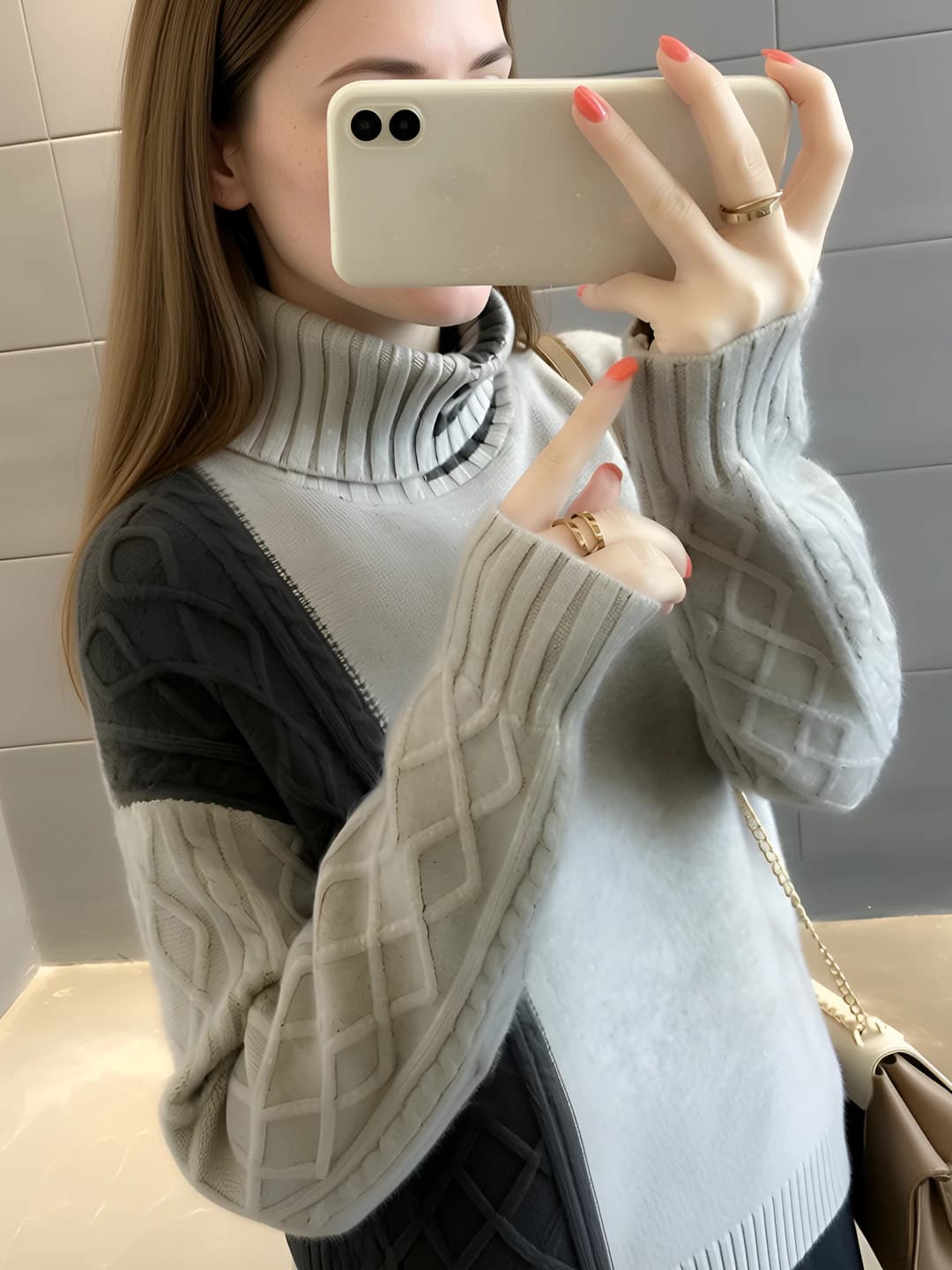 Light grey + black