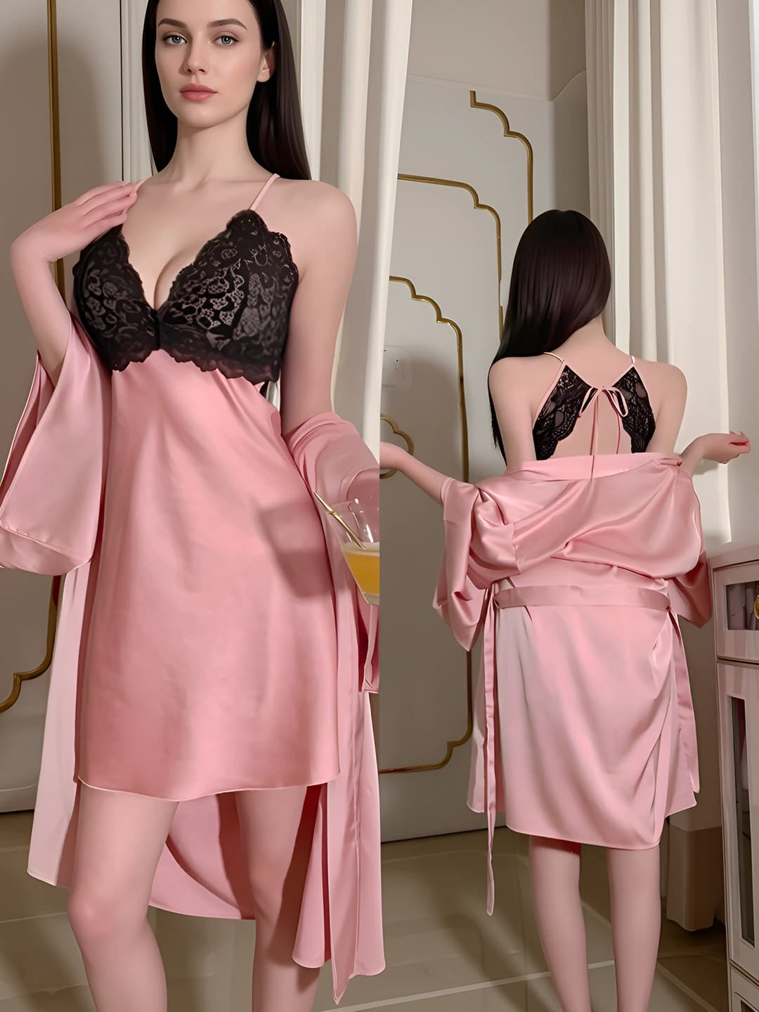 Pink Strap + Robe