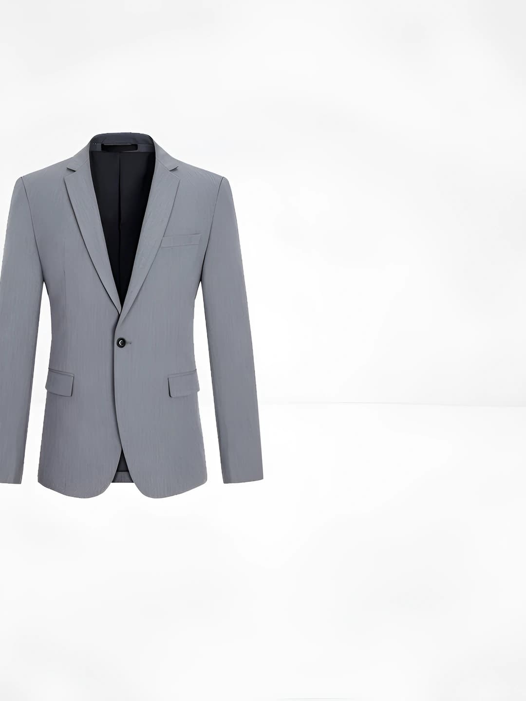 Light gray men's suit + pants + shirt