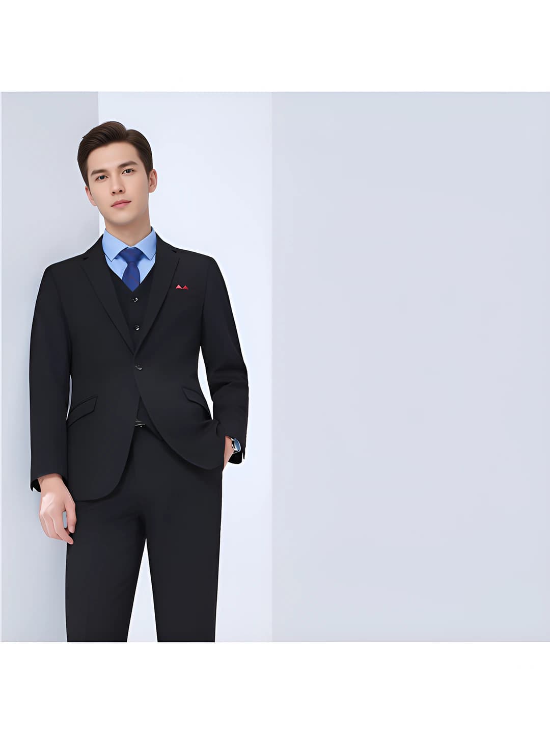 Black men's suit + men's trousers