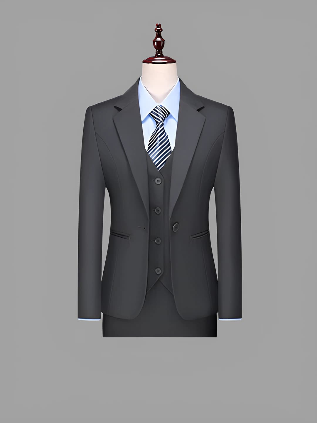 Dark grey suit