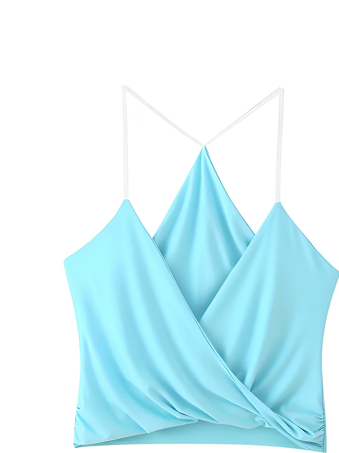 Women's strap top, V-neck, sleeveless, slim fit, solid colour, casual, all-season