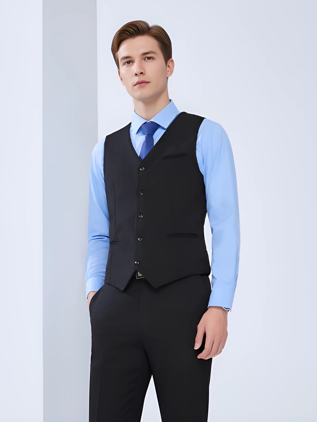 Black men's vest