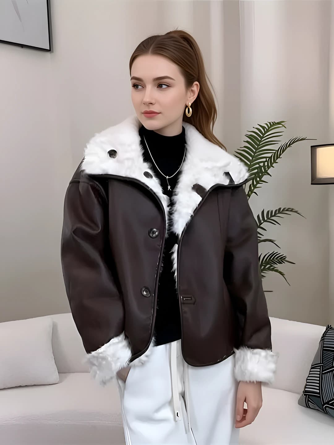 Coffee-off-white, reversible