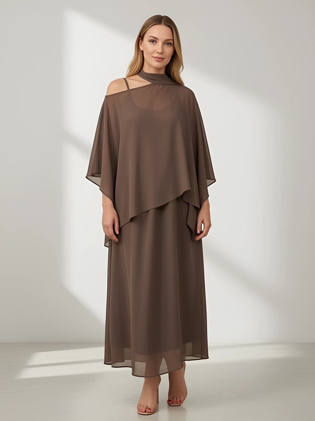 Women's 2026 clothing set: solid colour loose fit blouse and long skirt, long sleeve, casual style