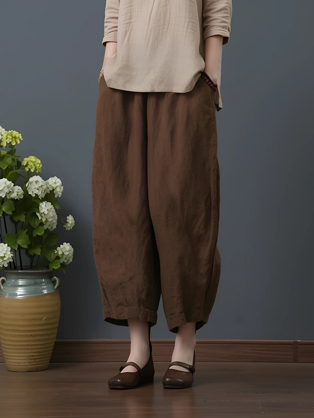 Coffee 9/10 pants