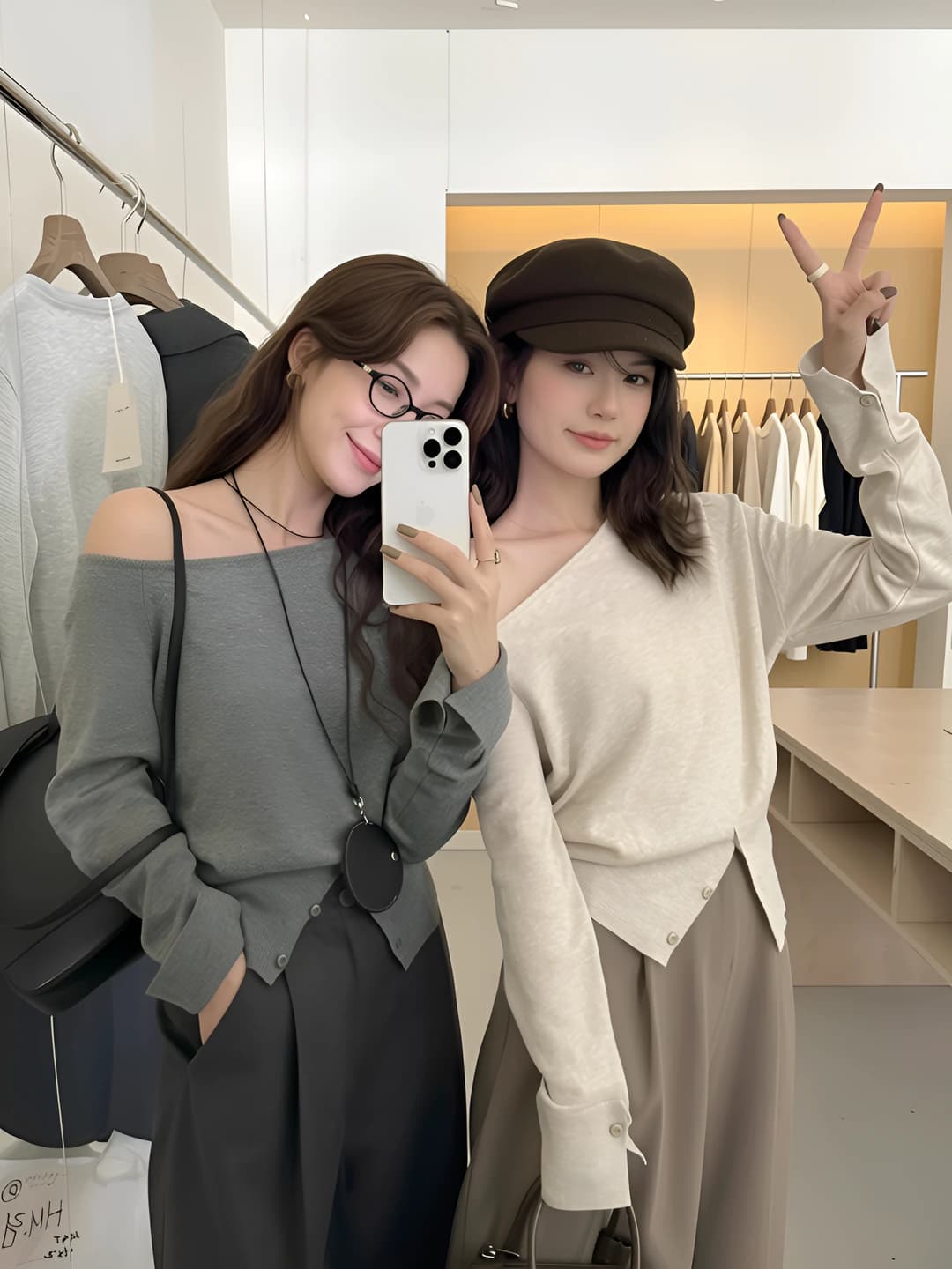 Women's off-shoulder knit top, autumn, long sleeve, slim fit, asymmetric