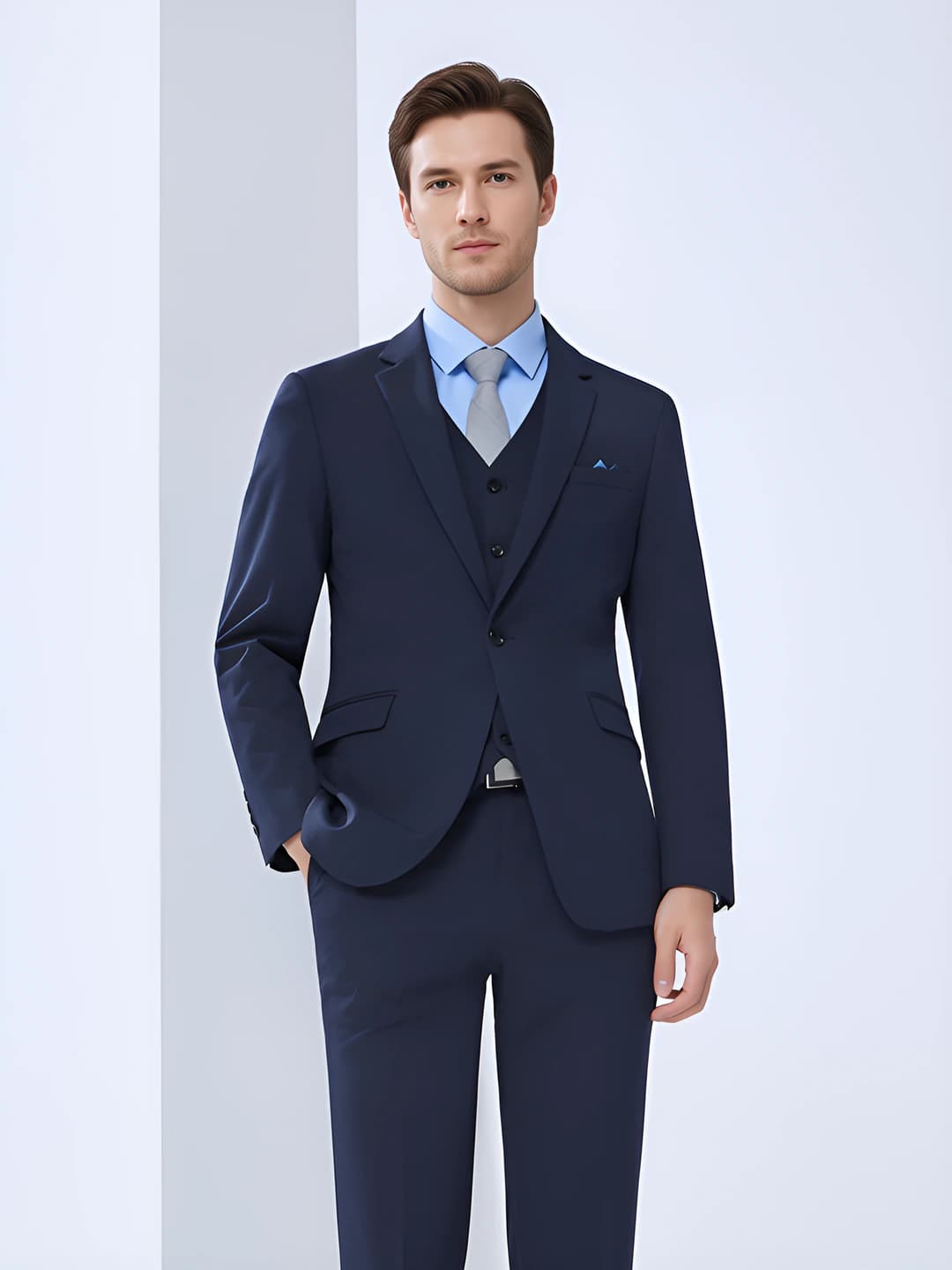 Navy men's suit