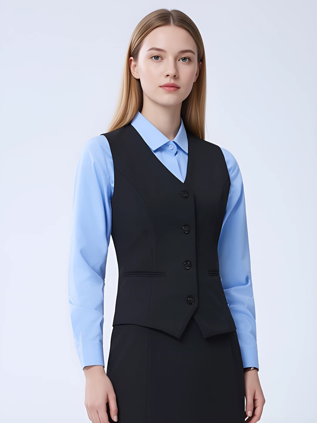 Black women's vest
