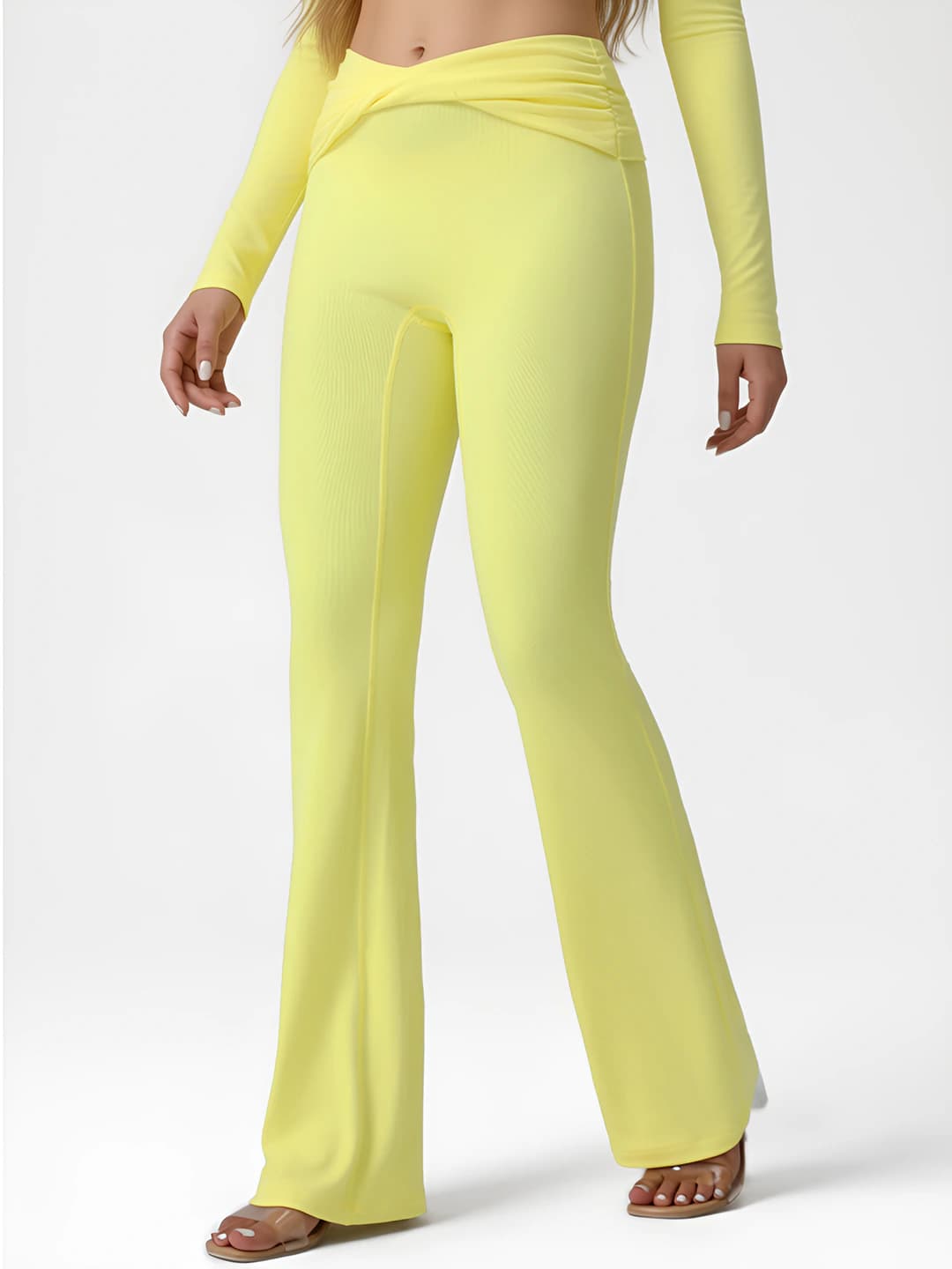 Women's high waist slim fit long sports pants