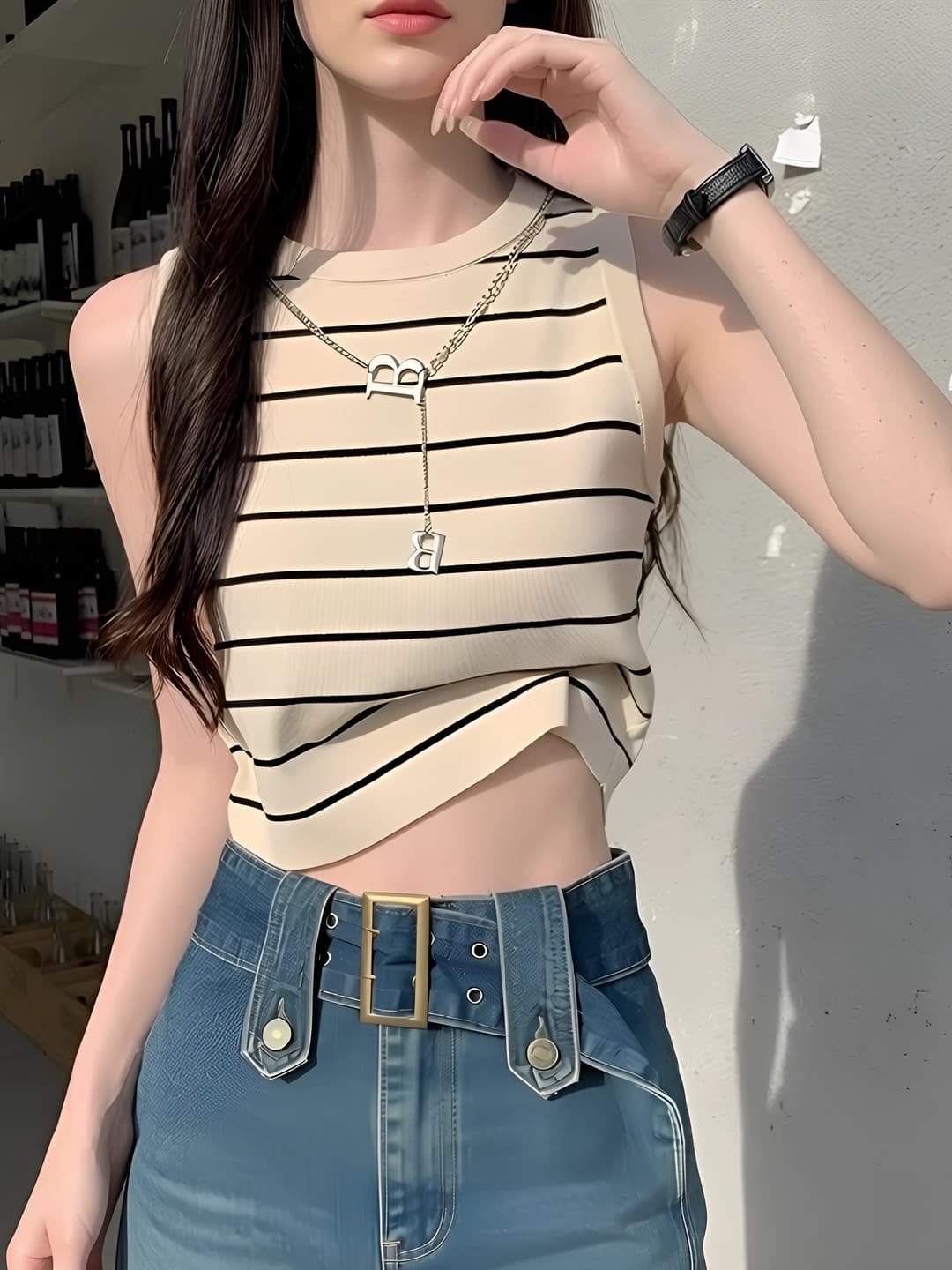Apricot, no necklace