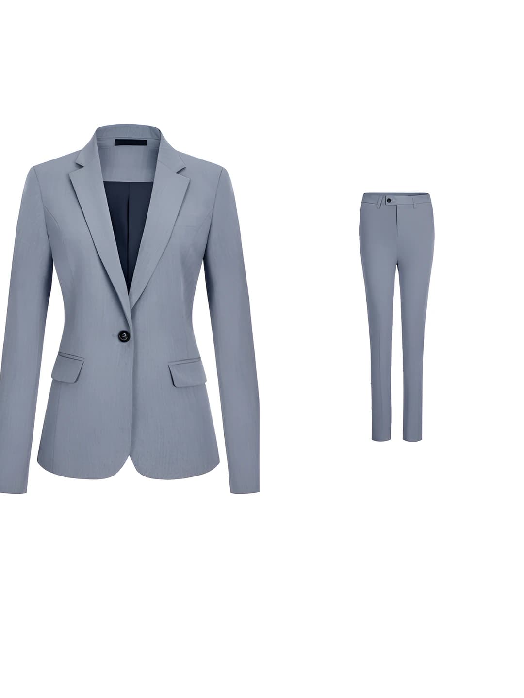 Emerald blue women's suit + women's trousers