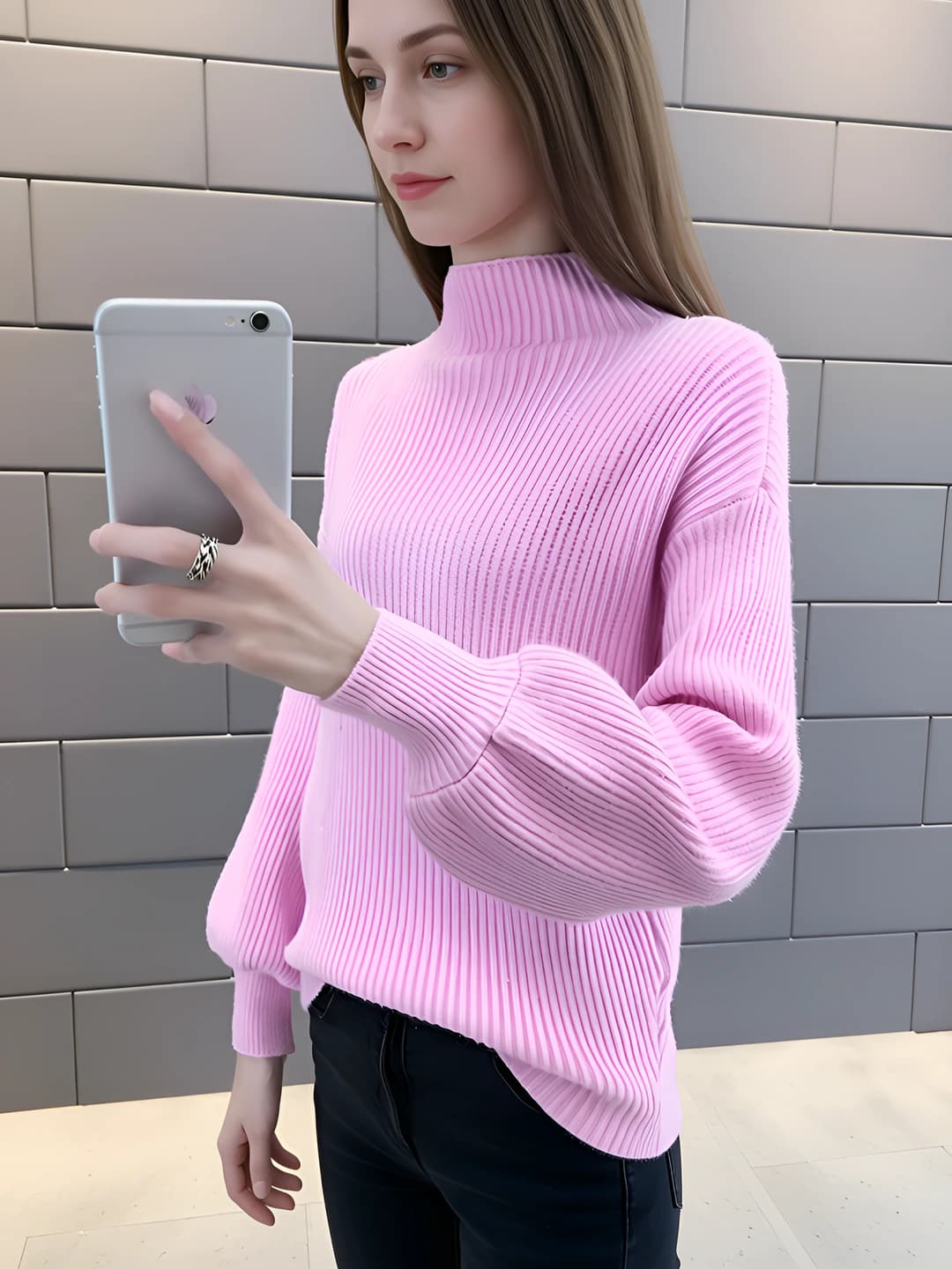 0.5" thin strap, pink, 1 pc