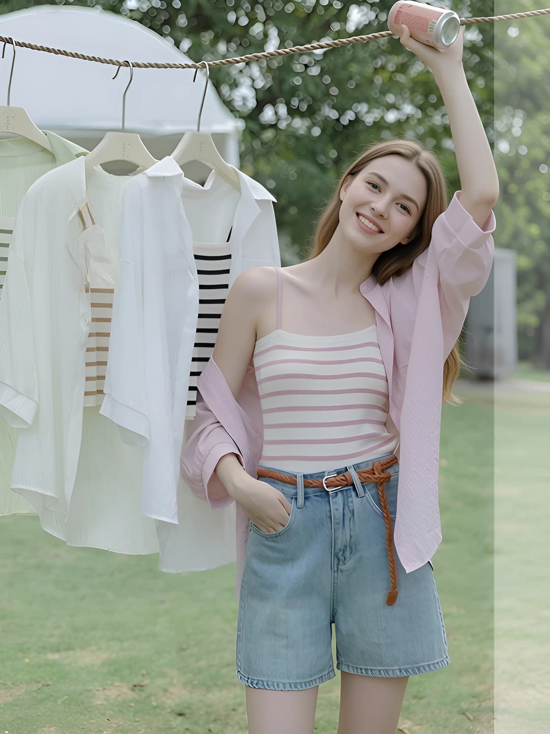 Pink tank top