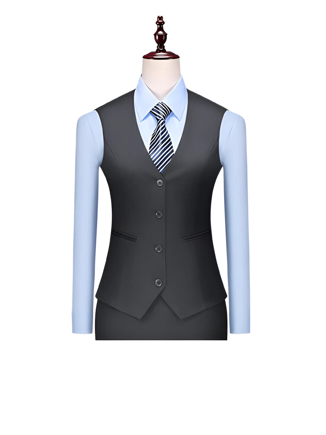 Dark gray women's vest