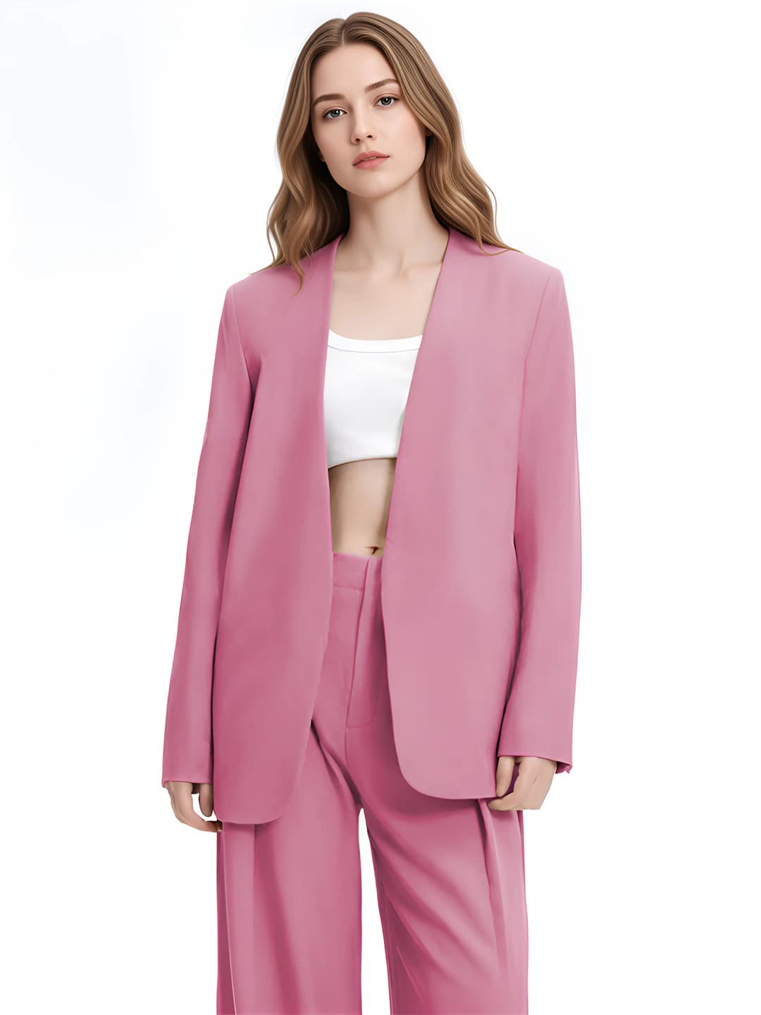Purple-pink [pants+suit]