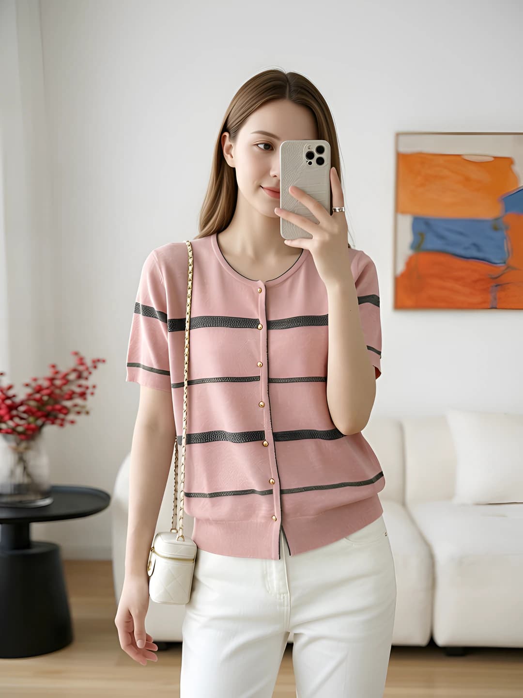 0.5" thin strap, pink, 1 pc