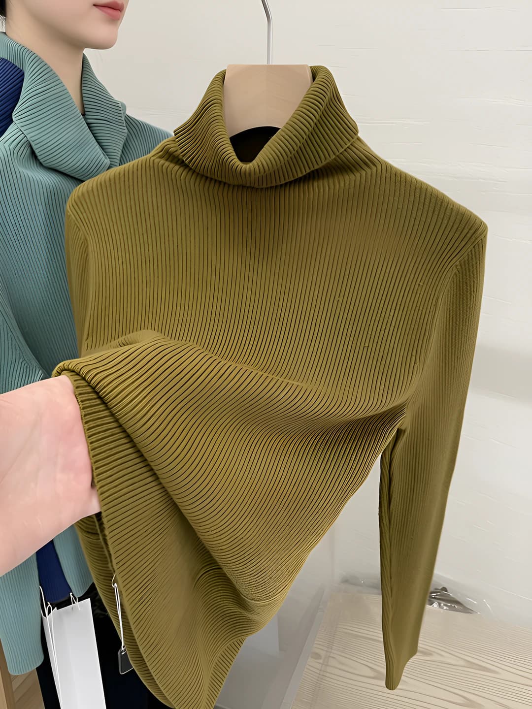 Dark brown-green