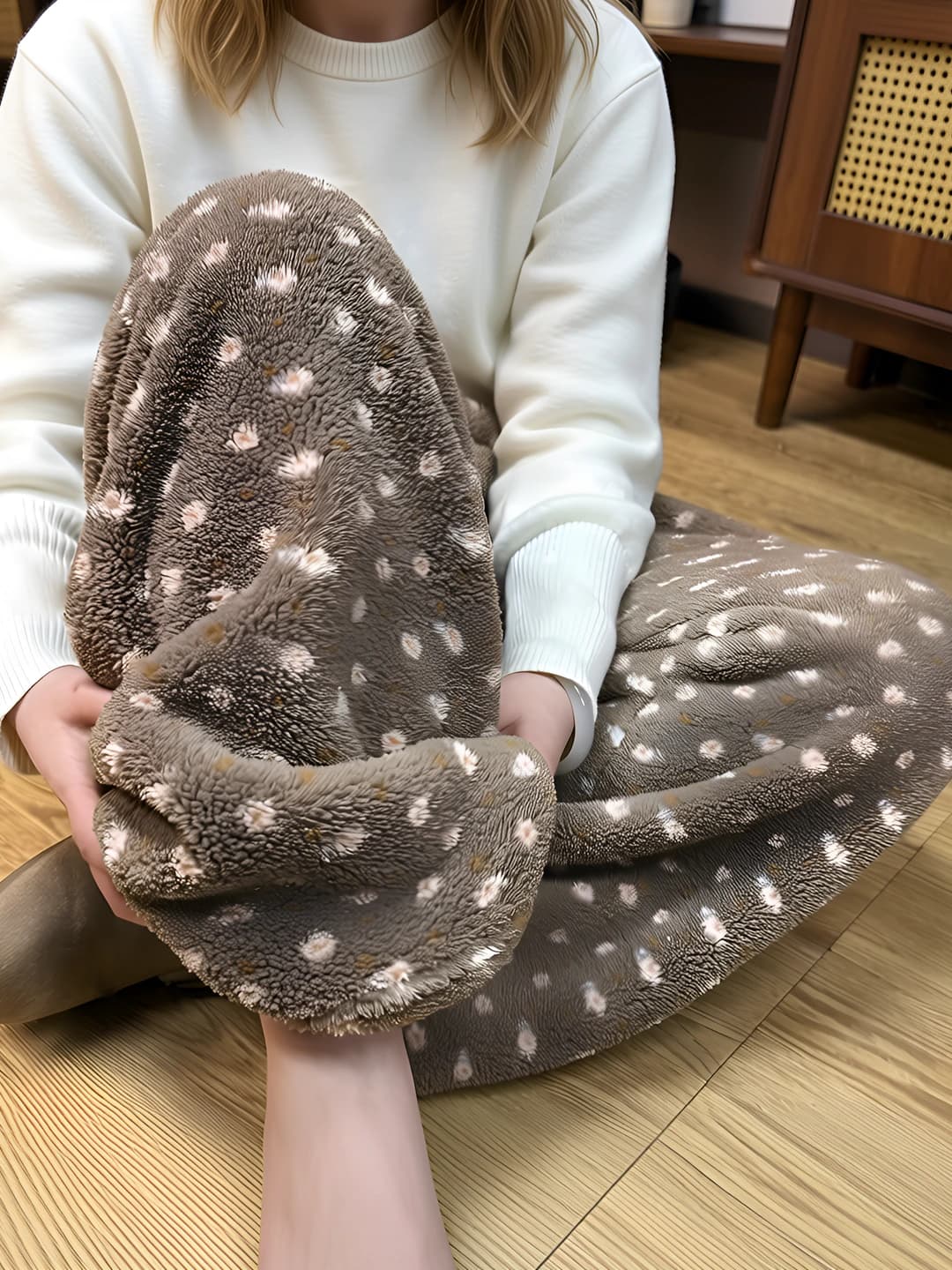 Women's coral fleece pajama pants, 2026 autumn-winter, thickened, warm, loose fit, casual, long trousers, for home and outside