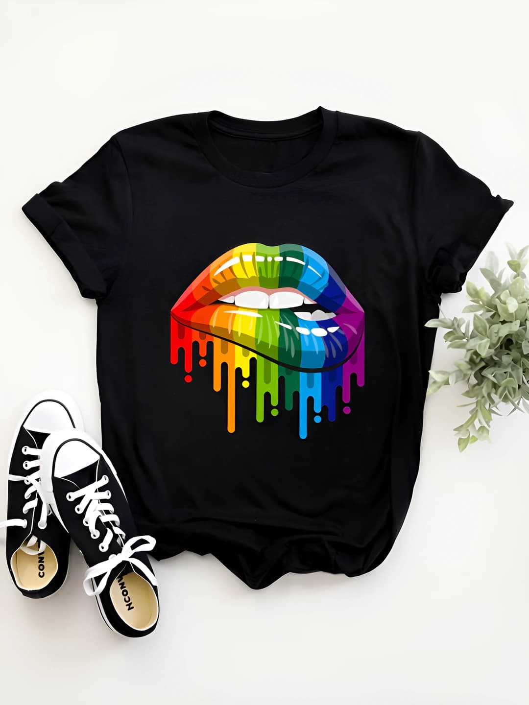 Multicolour mouth black