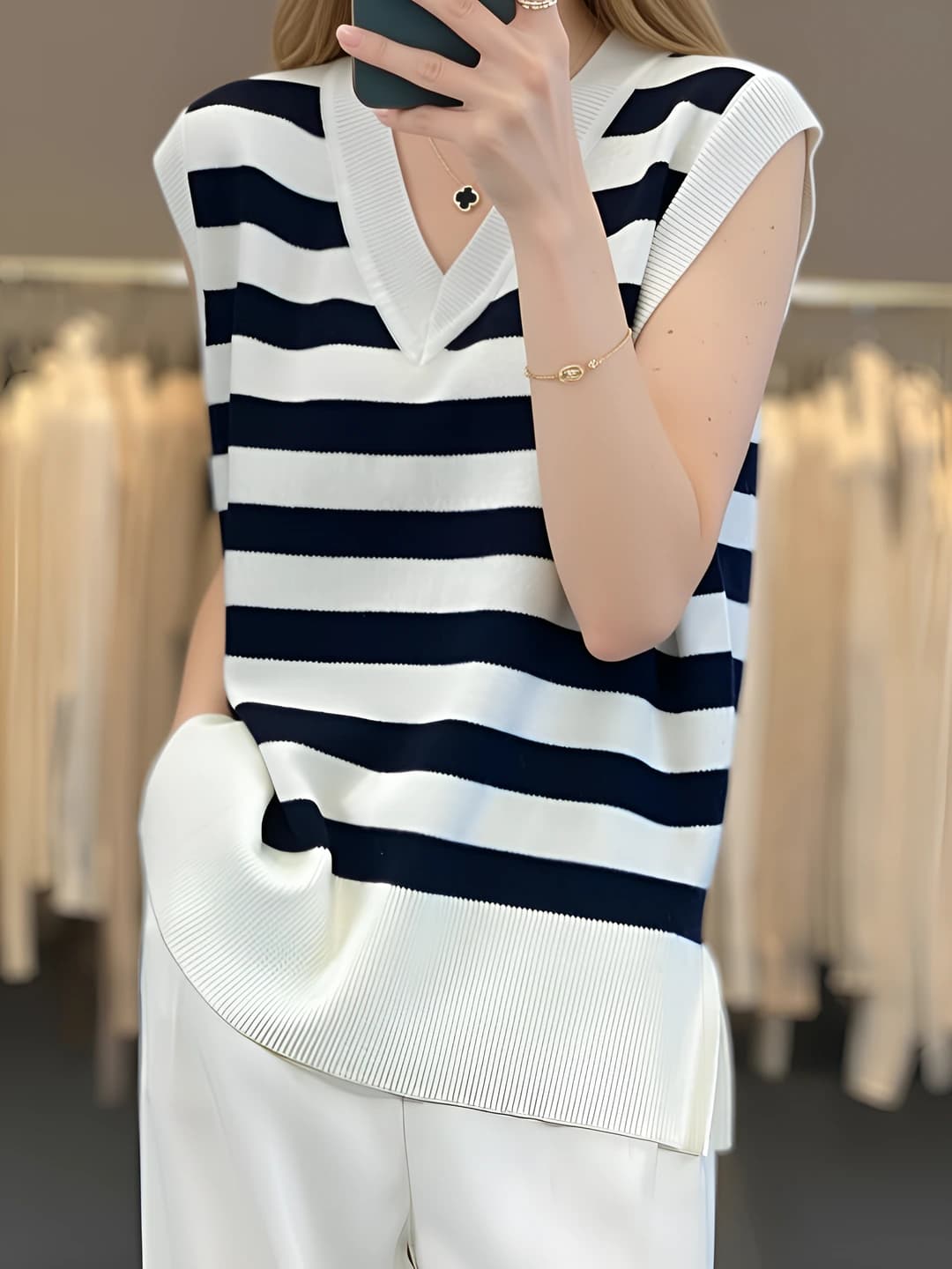 Navy stripes