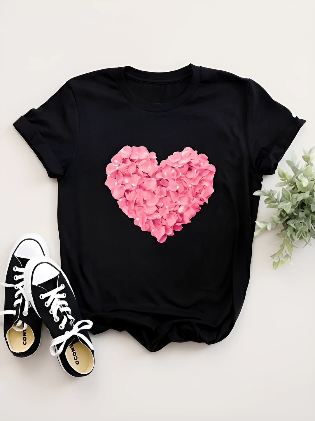 Peach heart black