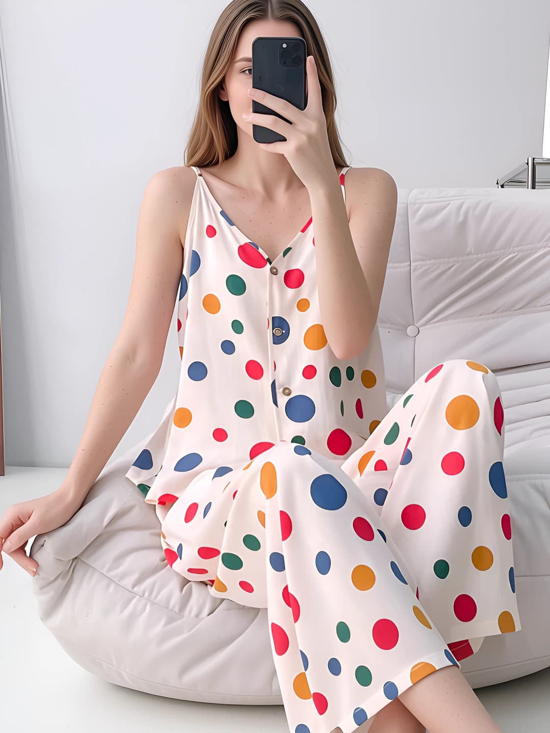 505 Multicolour polka dot