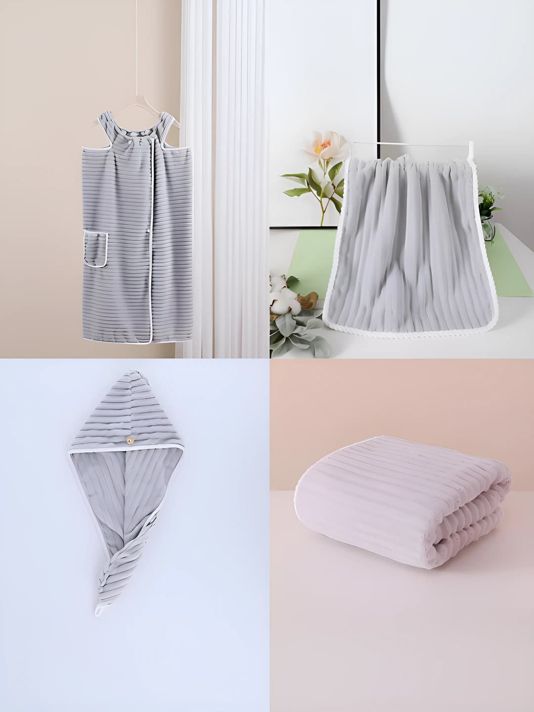 Light grey - striped