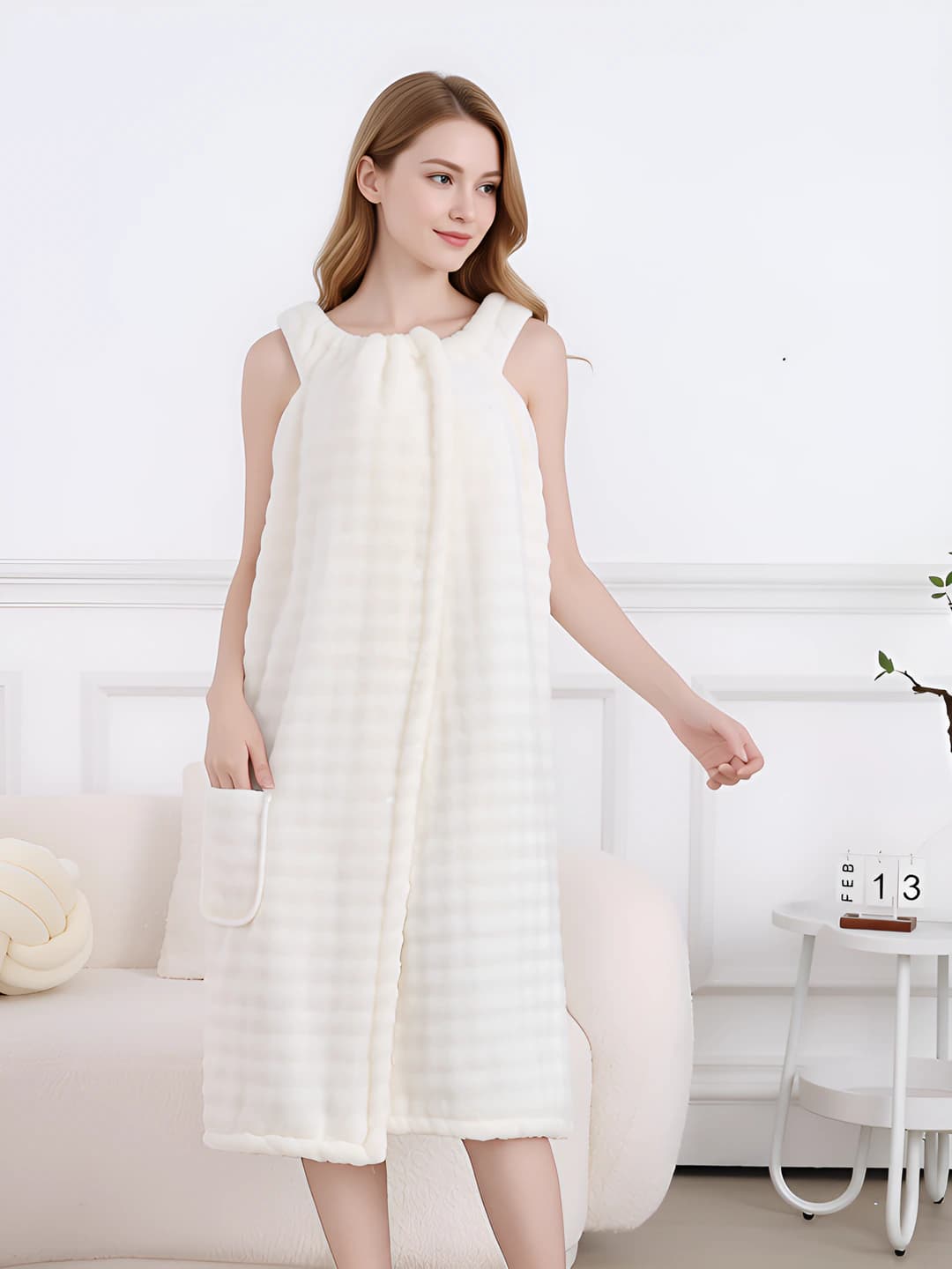 White - sleeveless dress