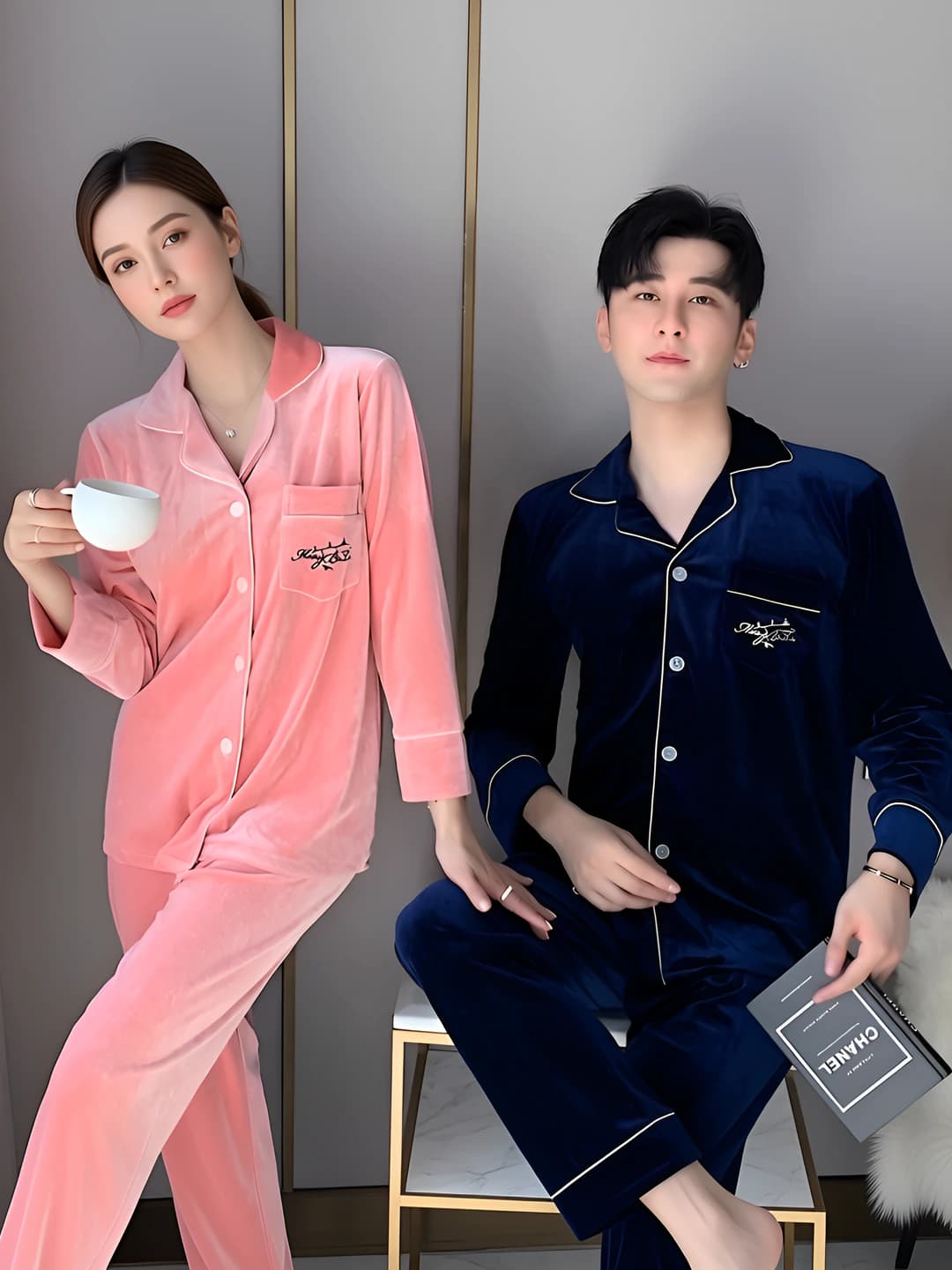 8025+8026 Couple Dark Pink